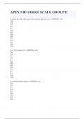 APEX NIH SROKE SCALE GROUP E