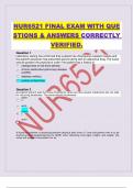 NUR6521 FINAL EXAM WITH QUESTIONS & ANSWERS CORRECTLY VERIFIED