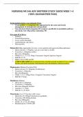 NURSING NR 546 ADV MIDTERM STUDY GUIDE WEEK 1-4 (100% GUARANTEED PASS)