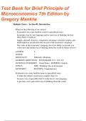 Test Bank for Brief Principles of Macroeconomics 7th Edition by Gregory Mankiw Complete