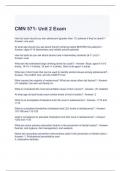 CMN 571- Unit 2 Exam with complete solutions