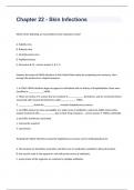 Chapter 22 - Skin Infections question n answers graded A+ 2023/2024