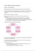 Samenvatting/Summary Research Methodology and Descriptive Statistics - Test 1