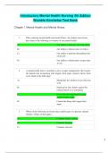 Test Bank for Introductory Mental Health Nursing 4th Edition by Womble Kincheloe ISBN 9781975103781 Chapter 1-19 | Complete Guide A+
