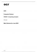 ocr AS Level Computer Science (H046/01) MARK SCHEME June2023.