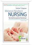 Test Bank: Maternal-Newborn Nursing: The Critical Components of Nursing Care, 3rd Edition, Roberta Durham, Linda Chapman