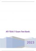 ATI TEAS 7 Exam Test Bank | Q&A (Graded A+) | 2023 Version