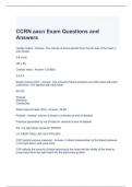 CCRN aacn Exam Questions and Answers