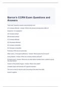 Barron's CCRN Exam Questions and Answers