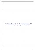 Test Bank - Introduction to Clinical Pharmacology, 9th, and 10th Edition by Visovsky | All Chapters