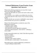 National Phlebotomy Exam Practice Exam Questions And Answers