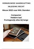 Samenvatting inleiding recht - vernieuwde versie 2023 - compacter en duidelijker