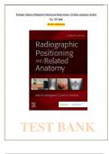 Test Bank for Textbook of Radiographic Positioning and Related Anatomy 11th Edition (Lampignano, 2024), All Chapter.