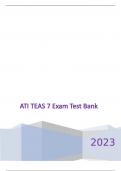 ATI TEAS 7 Test Bank EXAM - (Scored A+) Q&A Latest 2023