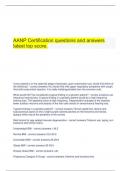 AANP Certification questions and answers latest top score.