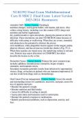 NUR2392 Final Exam Multidimensional Care II MDC2 Final Exam Latest Version 2023-2024 Rasmussen