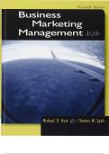 Business Marketing Management B2B 11th Edition By Michael D. Hutt - Test Bank