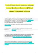 WGU D005 Considerations for Instructional Planning | 85 Questions and Answers | Already Graded A+| Updated| 2023|2024