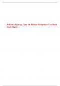 Pediatric Primary Care 4th Edition Richardson Test Bank Study Guide
