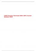 COKO Practice Test Exam With 100% Correct Answers 2024