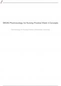 NR293 Pharmacology for Nursing Practice Week 4 Concepts  Clotting Coagulation Modifiers