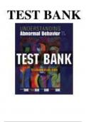 Test Bank For Understanding Abnormal Behavior 11th Edition by David Sue||ISBN NO:10,9781305088061||ISBN NO:13,978-1305088061||All Chapters||Complete Guide A+