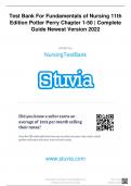 Test Bank for Fundamentals of Nursing 11th Edition Potter Perry Chapter 1-50 |Complete Guide A+ Newest Version-2022 Course Fundamentals of Nursing 11th Edition-2022 Institution Fundamentals Of Nursing 11th Edition-2022 Book Fundamentals of Nursing Verifie