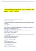 CA Bail Exam Flash Cards 2022 questions and answers 100% verified.