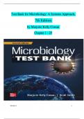 TEST BANK For Microbiology: A Systems Approach, 7th Edition by Marjorie Kelly Cowan Chapters 1 - 25 (Verified by Experts)