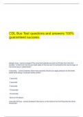 CDL Bus Test questions and answers 100% guaranteed success.