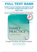 Test Bank - Family Practice Guidelines 6th Edition by Cash, (All Chapters Included).