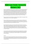 NGN Case Study: Immunity Patient 1 & 2