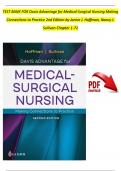 Test Bank For Davis Advantage for Medical-Surgical Nursing Making Connections to Practice 2nd Edition by Janice J. Hoffman, Nancy J. Sullivan, Chapters 1 - 71 (100% Verified by Experts)