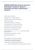 ASREB EXAM 2023 (Arizona school of Real Estate, Teachers: Randy H. workshop and other collaborators) Passed!!