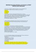 HESI Med Surg Exam Quistions and Answers (LATEST UPDATE) (with Rationales)
