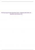 PTU Final Exam Practice Questions Exam 1 (Updated 2023-2024) :39 Questions And Answers (A+)