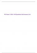 PTU Exam 1 2023 /196 Questions And Answers (A+)