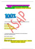 NRNP 6675 MIDTERM EXAM (YEAR 2023 – 100/100 POINTS) LATEST UPDATE 200 QUESTIONS AND ANSWERS LATEST UPDATE