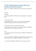 CCRN- Hemodynamics Concepts (Barron's) questions with correct answers