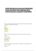 NURS 190 Physical Assessment MIDTERM Exam, Kim Hein | 100+ Questions With Correct Answers 2023/2024 (Graded A+)
