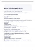 LCDC online practice exam with complete solutions