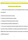 Medication Aide Certified Review Questions and Answers (2023 / 2024) (Verified Answers)