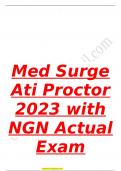 Med Surge Ati Proctor 2023 with NGN Actual Exam