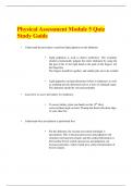 NUR 2180 Physical Assessment Module 5 Latest quiz with complete solution)