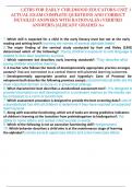 LETRS FOR EARLY CHILDHOOD EDUCATORS-UNIT 1 ACTUAL EXAM COMPLETE QUESTIONS AND CORRECT DETAILED ANSWERS WITH RATIONALES (VERIFIED ANSWERS) |ALREADY GRADED A+   