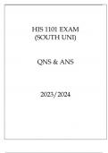 HIS 1101 EXAM ( SOUTH UNI ) QNS & ANS 20232024 HISTORY COLONIAL TO 1865.