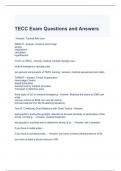 TECC Exam Questions and Answers