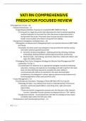 VATI RN COMPREHENSIVE PREDICTOR FOCUSED REVIEW