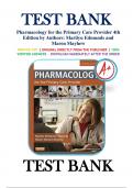 Test Bank - Pharmacology for the Primary Care Provider, 4th Edition (Edmunds, 2014), Chapter 1-73 | All Chapters