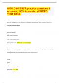 WGU C845 SSCP practice questions & Answers, 100% Accurate. VERIFIED. TEST BANK | 203 Pages